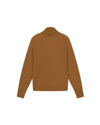 Pull Arya à col roulé en laine - Camel