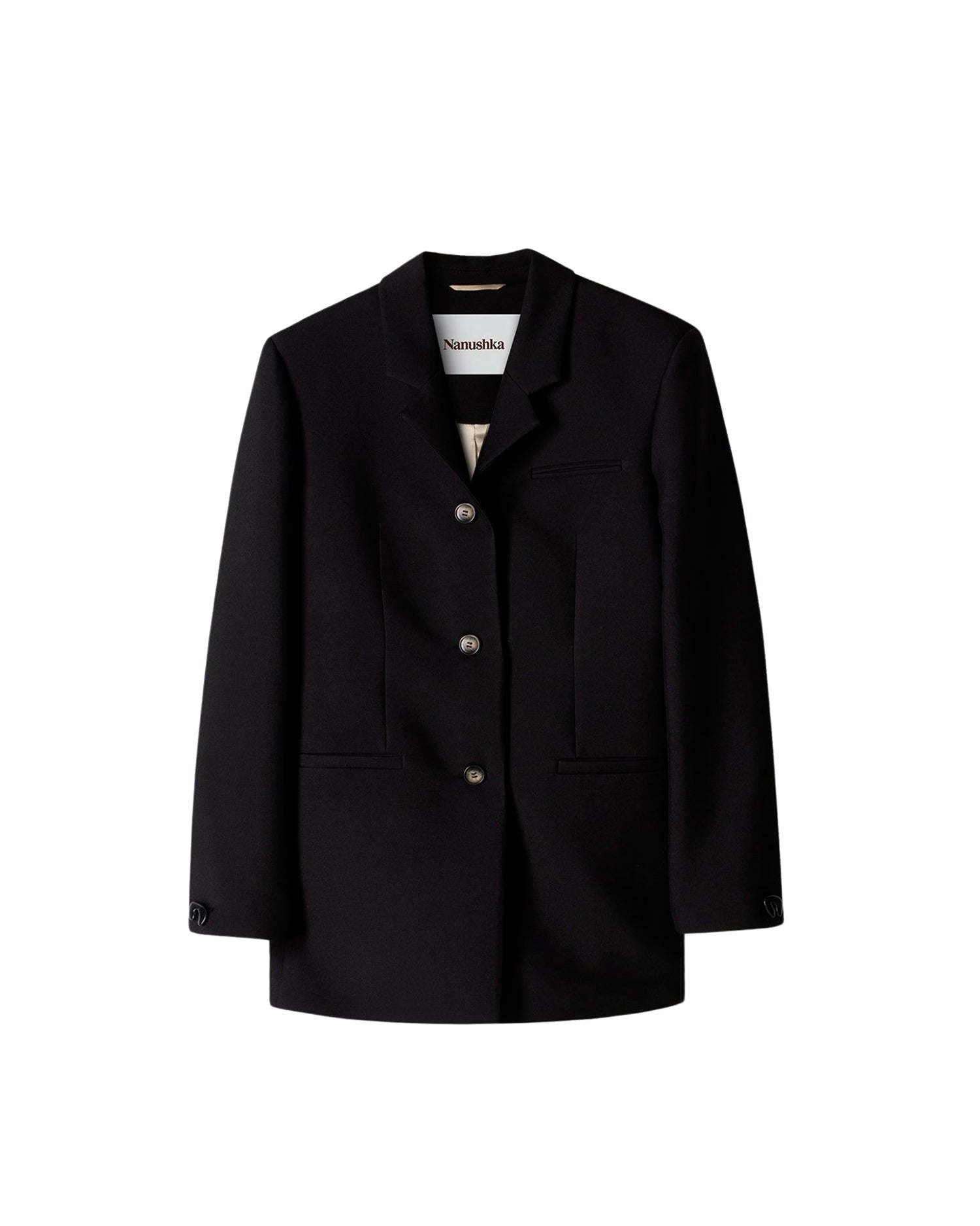Veste blazer Mersey à boutonnage unique - Black