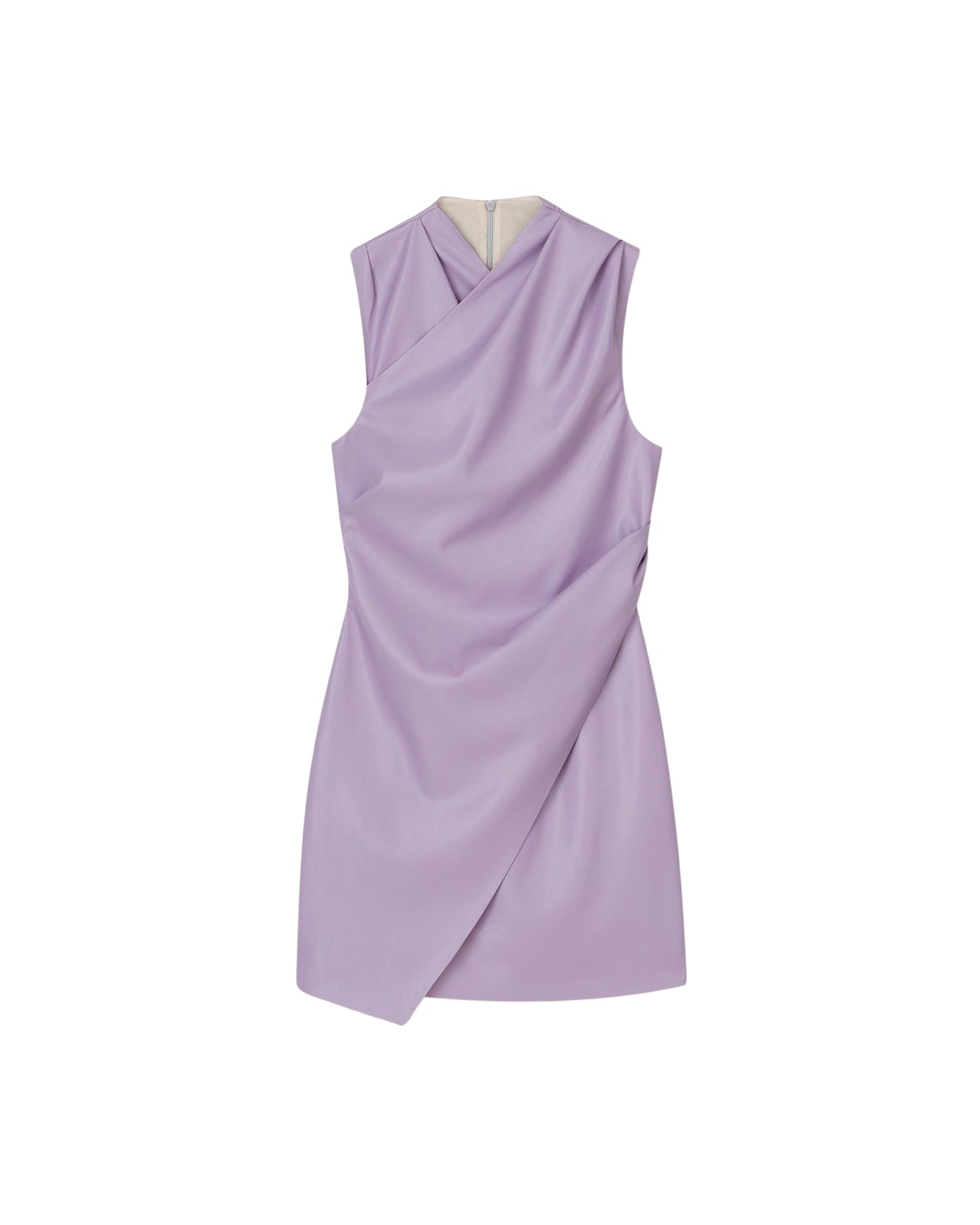 Robe Melba sans manches en cuir - Lilac