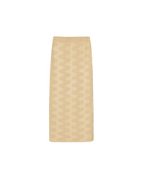 Jupe midi Bria tube - Creme