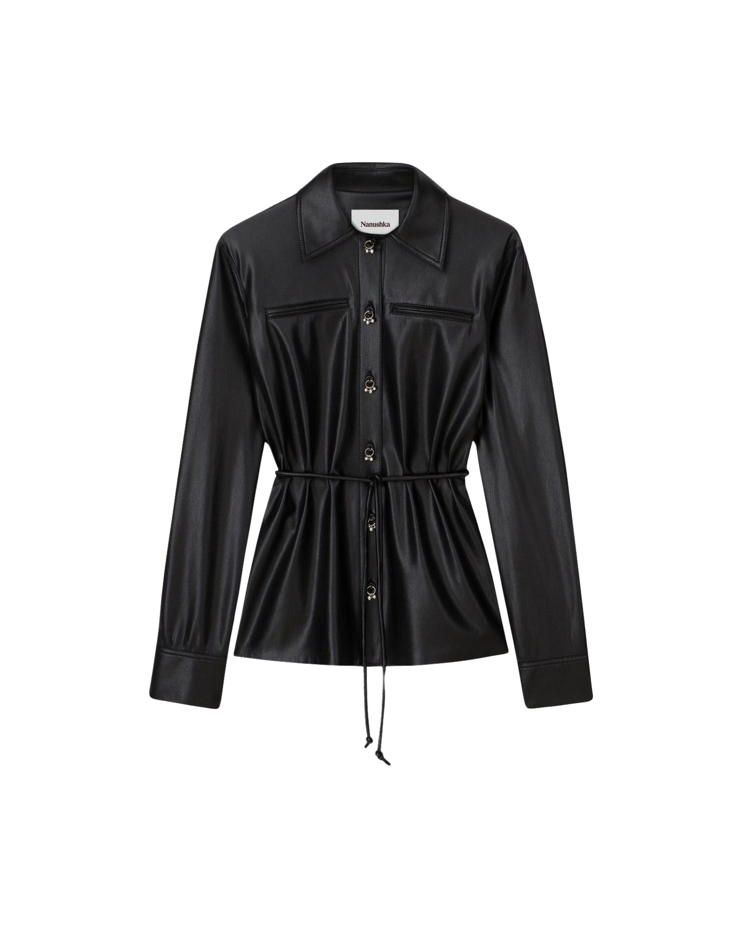 Chemise Elida à détails boutons - Black