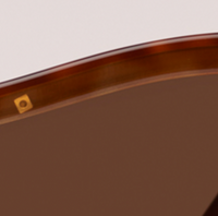 Lunettes de soleil Baya à barre courbée - Light Turtle
