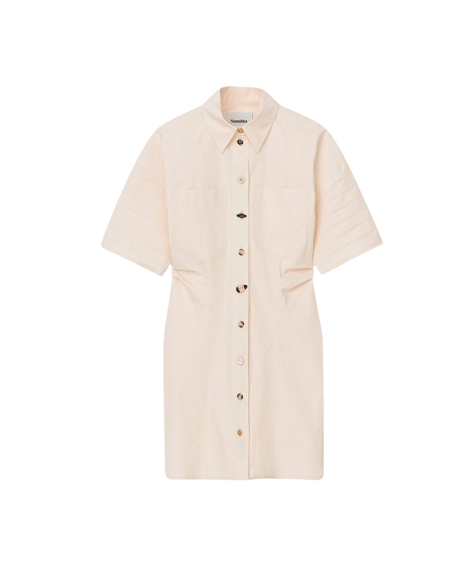 Robe Jayla plissée - Creme