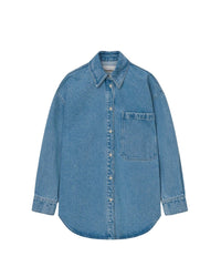 Chemise Aarna à monogramme délavée - Light Wash
