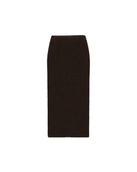 Jupe crayon Esah en laine - Brown