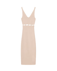 Robe midi Merle à boucle - Shiny Creme