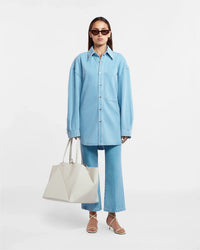 Chemise Aarna à monogramme délavée - Blue Monogram Large