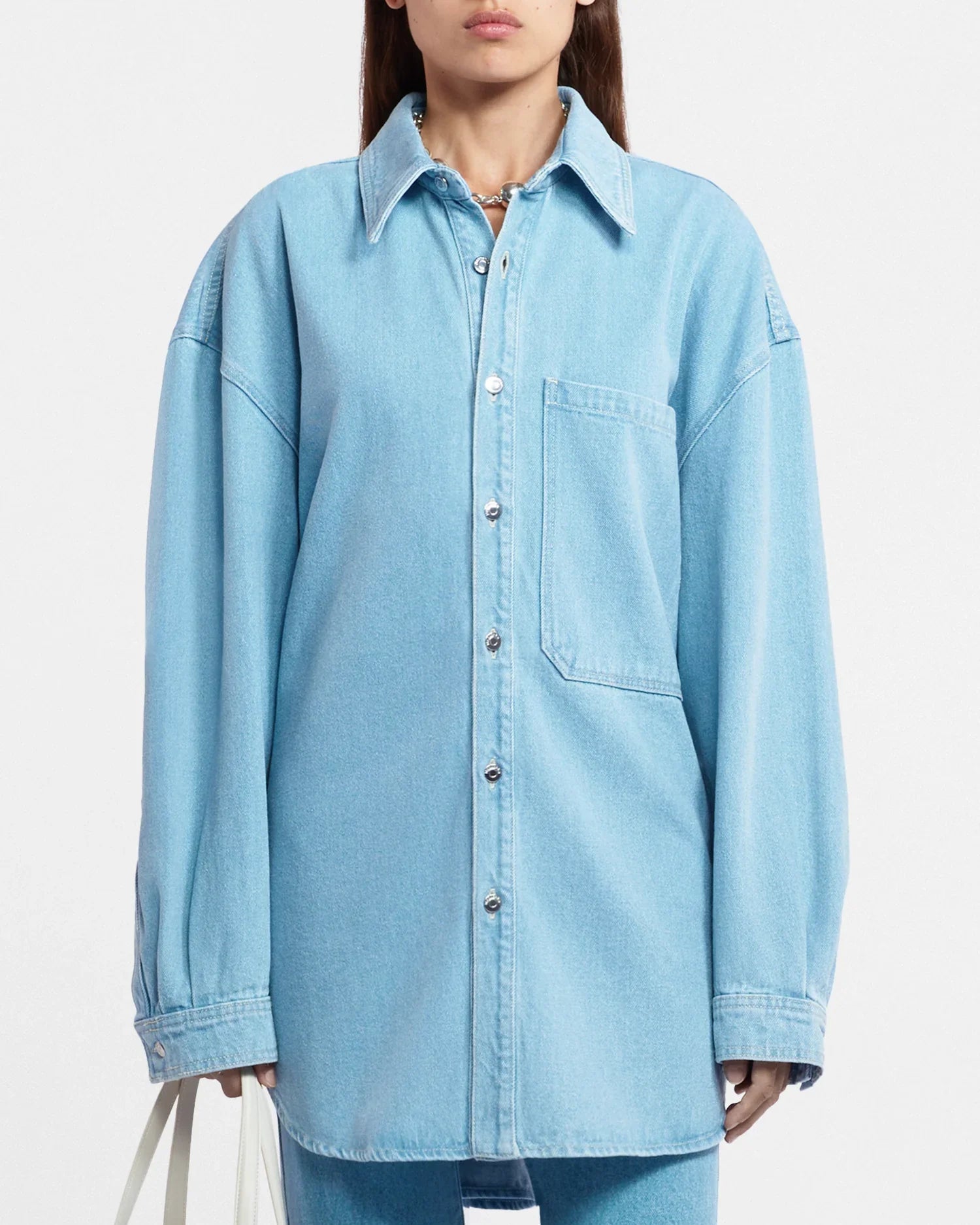 Chemise Aarna à monogramme délavée - Blue Monogram Large