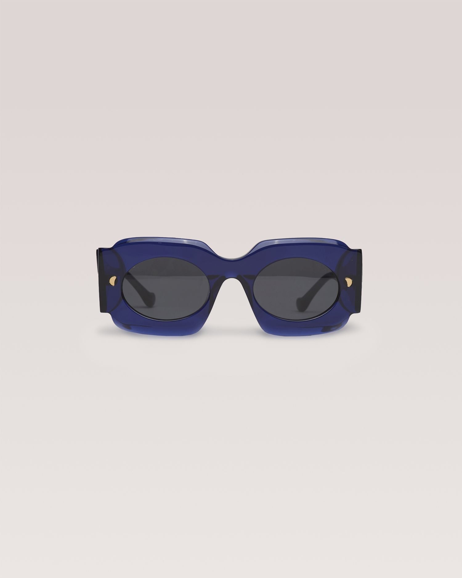 Lunettes de soleil Cathi ovales oversize - Navy