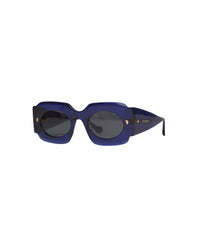 Lunettes de soleil Cathi ovales oversize - Navy