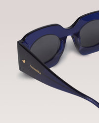 Lunettes de soleil Cathi ovales oversize - Navy