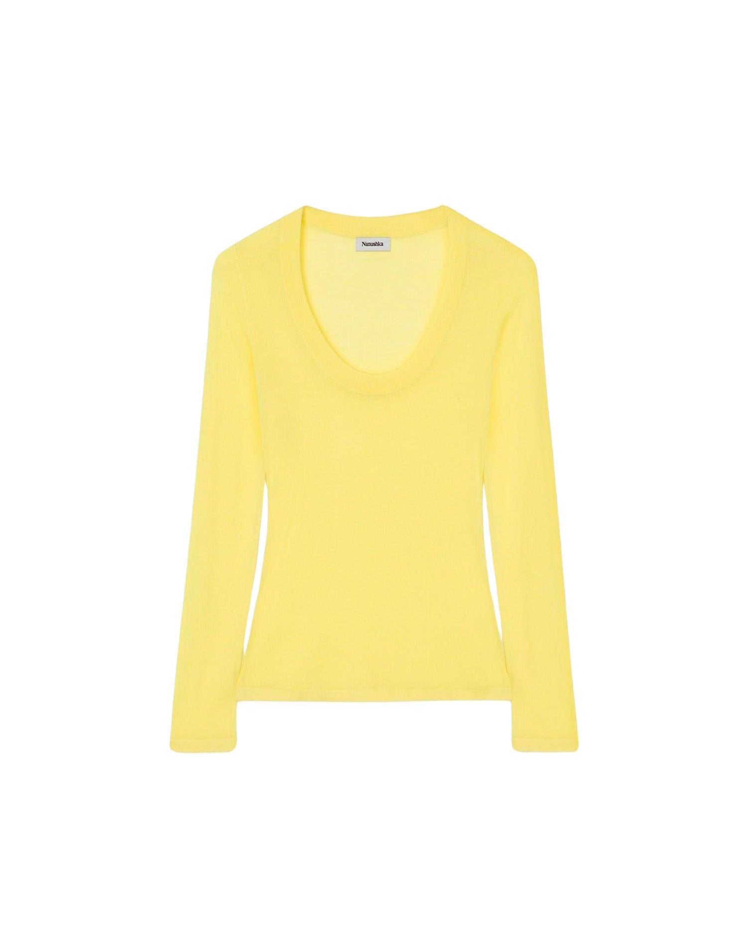 Pull fin Amya en laine mérinos - Lime