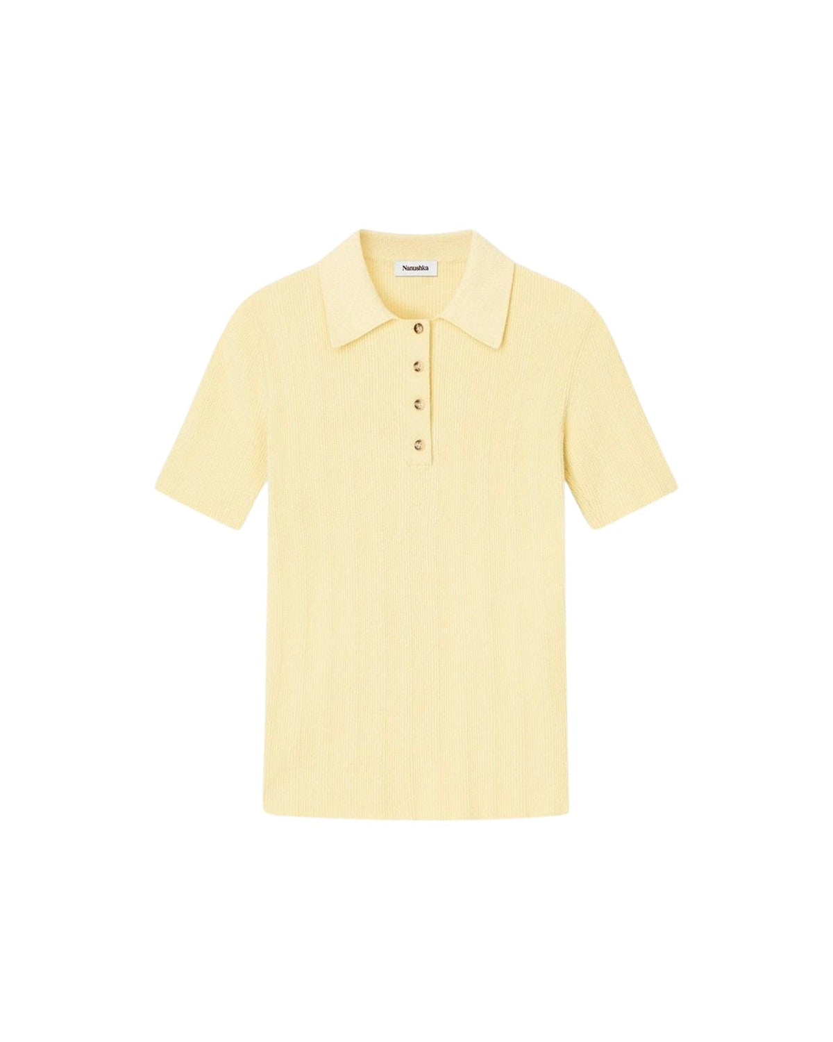 Polo Elani à manches courtes - Pale Yellow