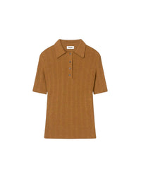 Polo Elani à manches courtes - Golden Brown