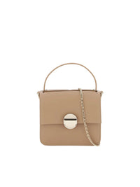 Petit sac à main Penelope en cuir - Beige Désert