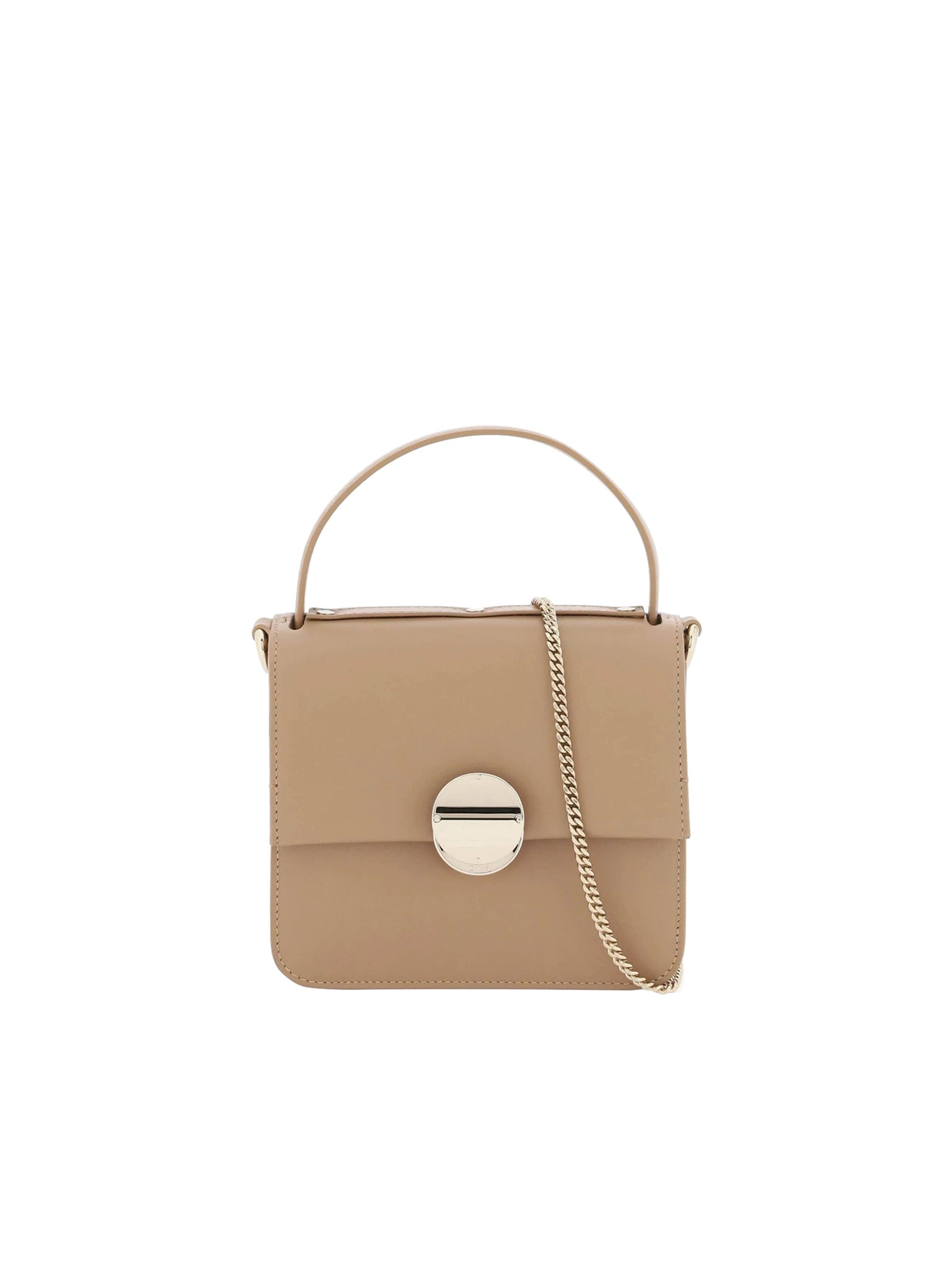 Petit sac à main Penelope en cuir - Beige Désert