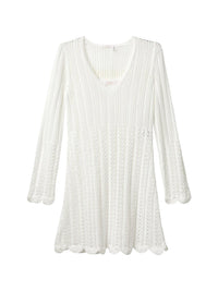 Robe en crochet - Blanc