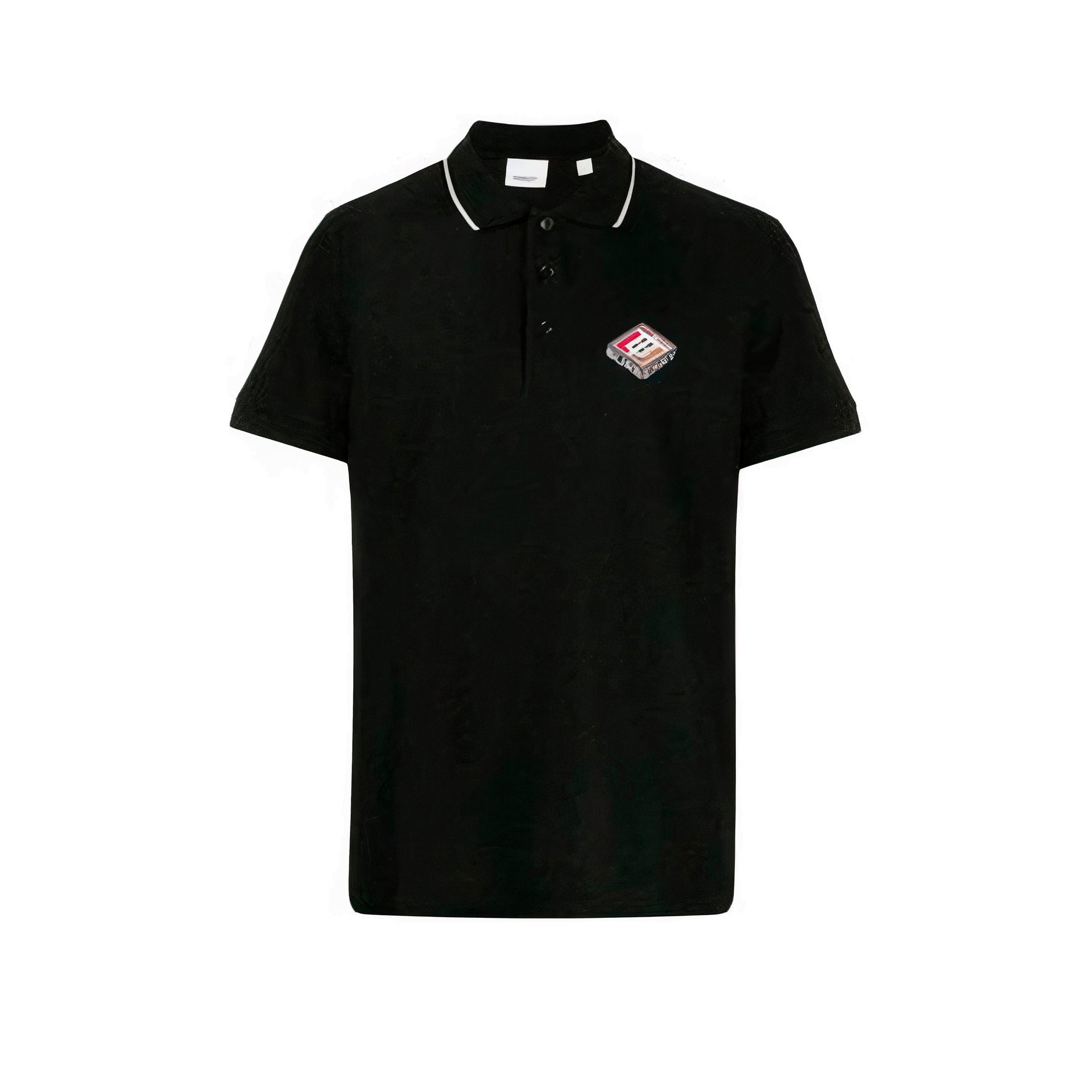 Polo Aiden à logo contrasté - Black
