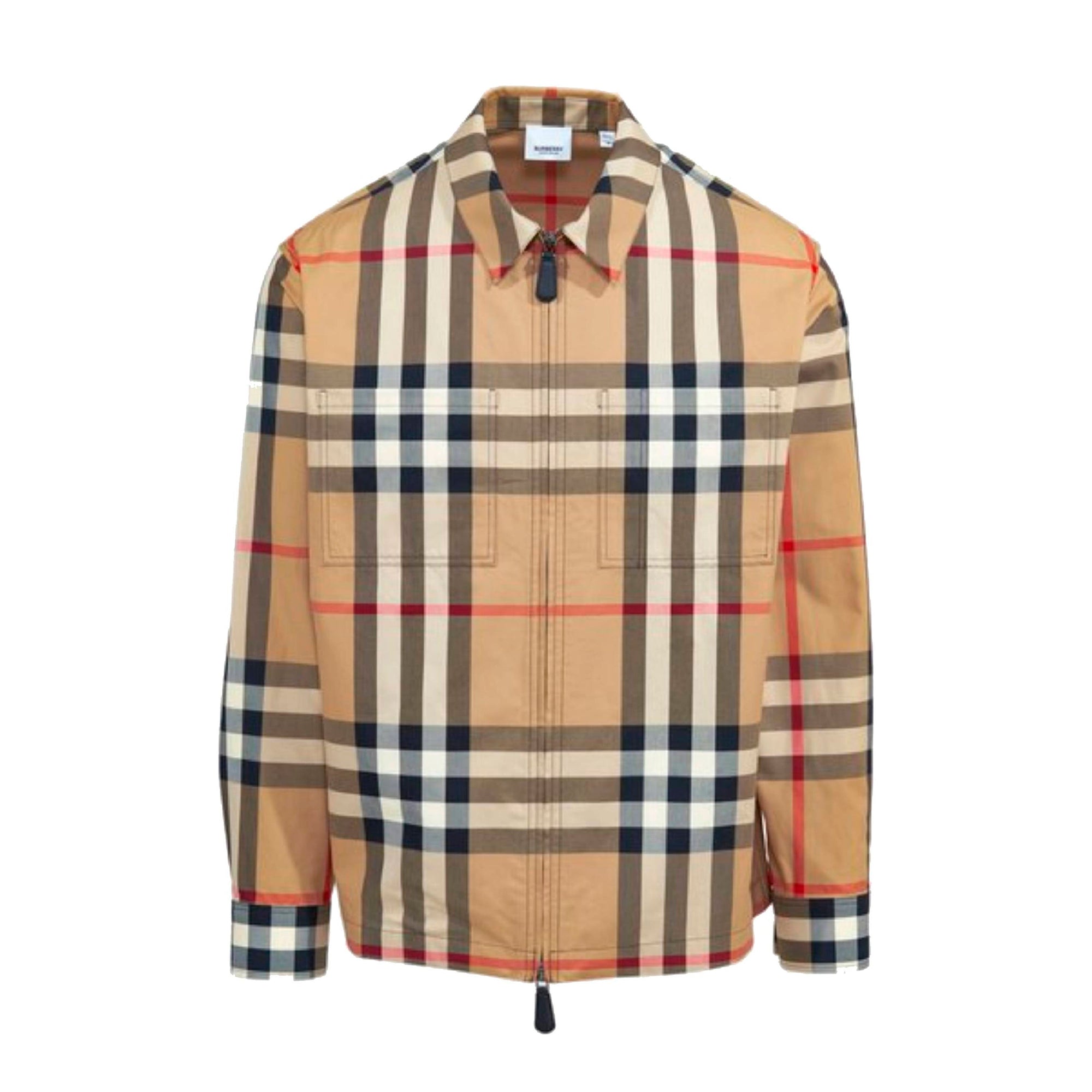 Veste oversize à motif Exaggerated check - Archive Beige Check