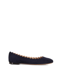 Ballerines Lauren en cuir - Blue Lagoon