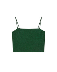 Crop top Amla à paillettes - Green