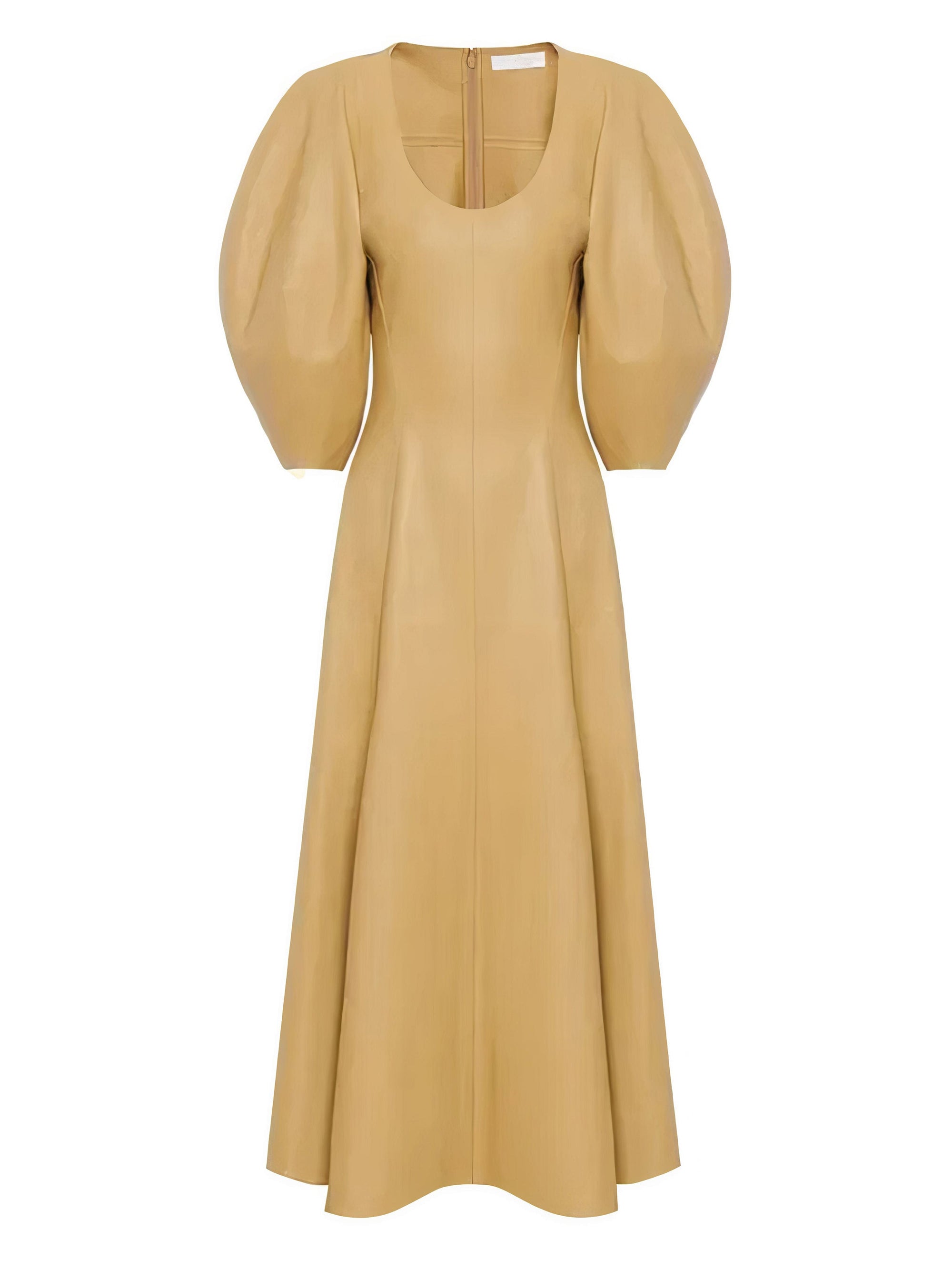 Robe midi corset en cuir - Soleil de Septembre