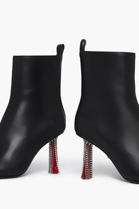 Bottines à talons Valence en cuir - Noir