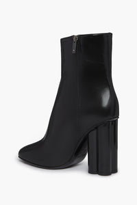 Bottines Clover à talons en cuir - Noir