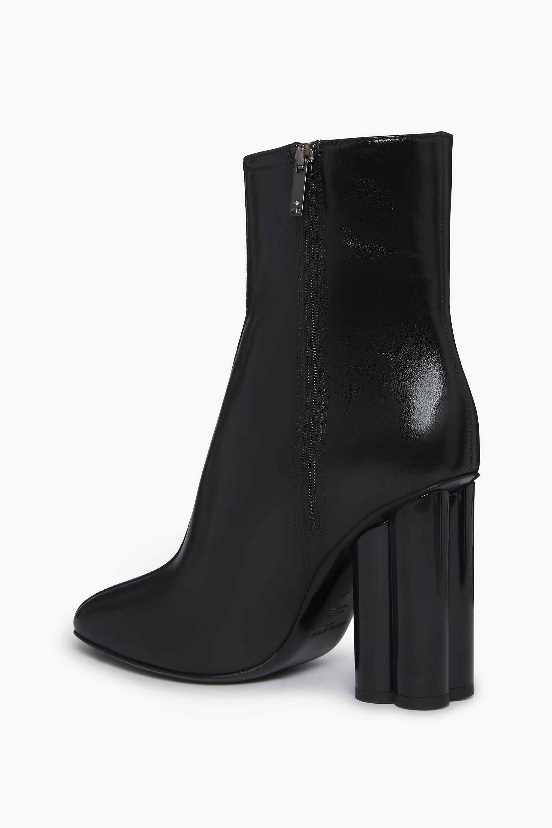 Bottines Clover à talons en cuir - Noir