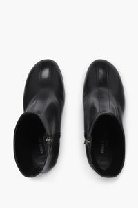 Bottines Clover à talons en cuir - Noir