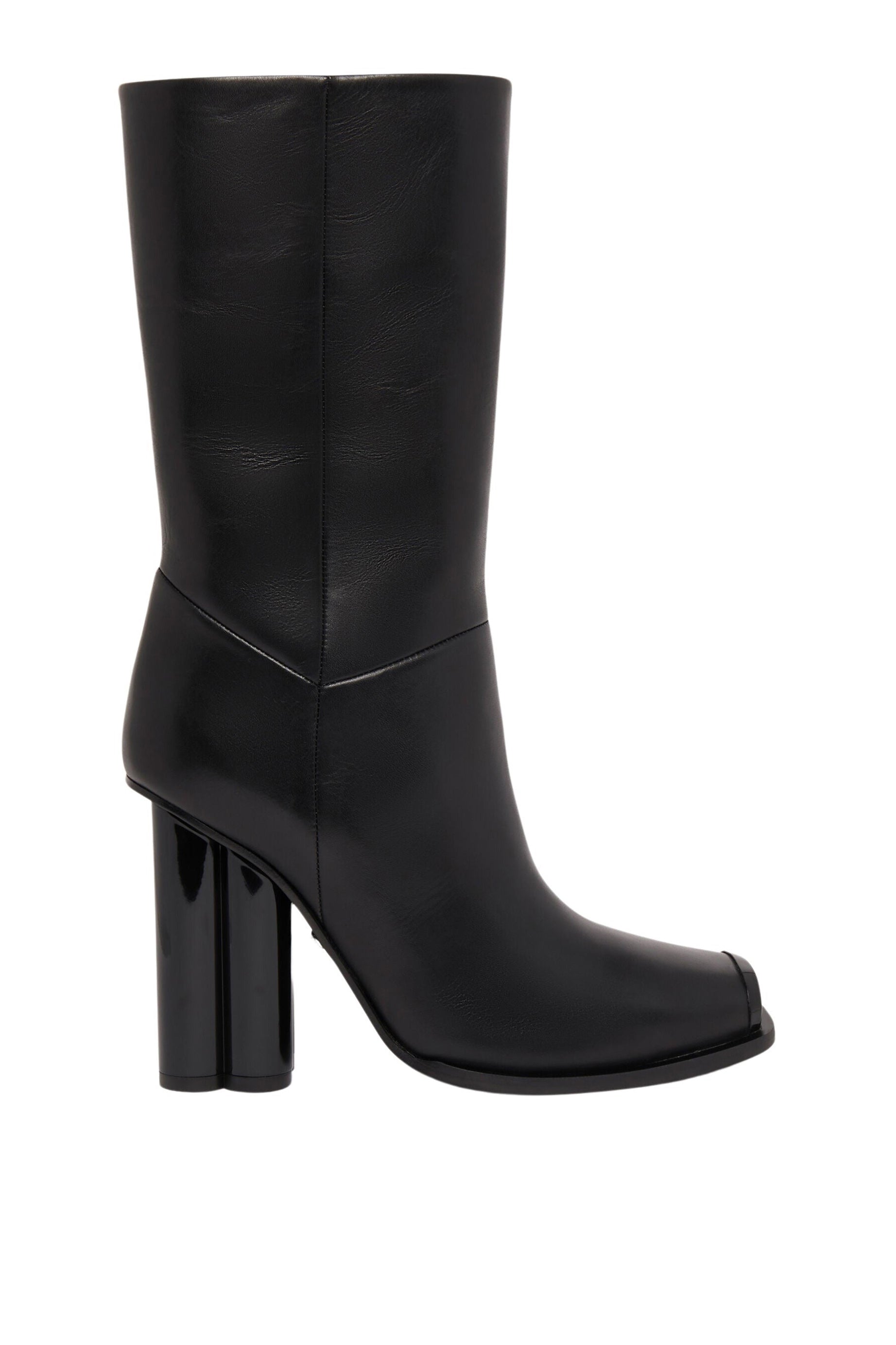 Bottines Clover midi en cuir - Noir