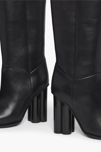 Bottines Clover midi en cuir - Noir