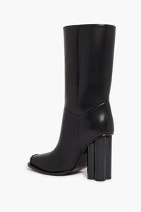 Bottines Clover midi en cuir - Noir
