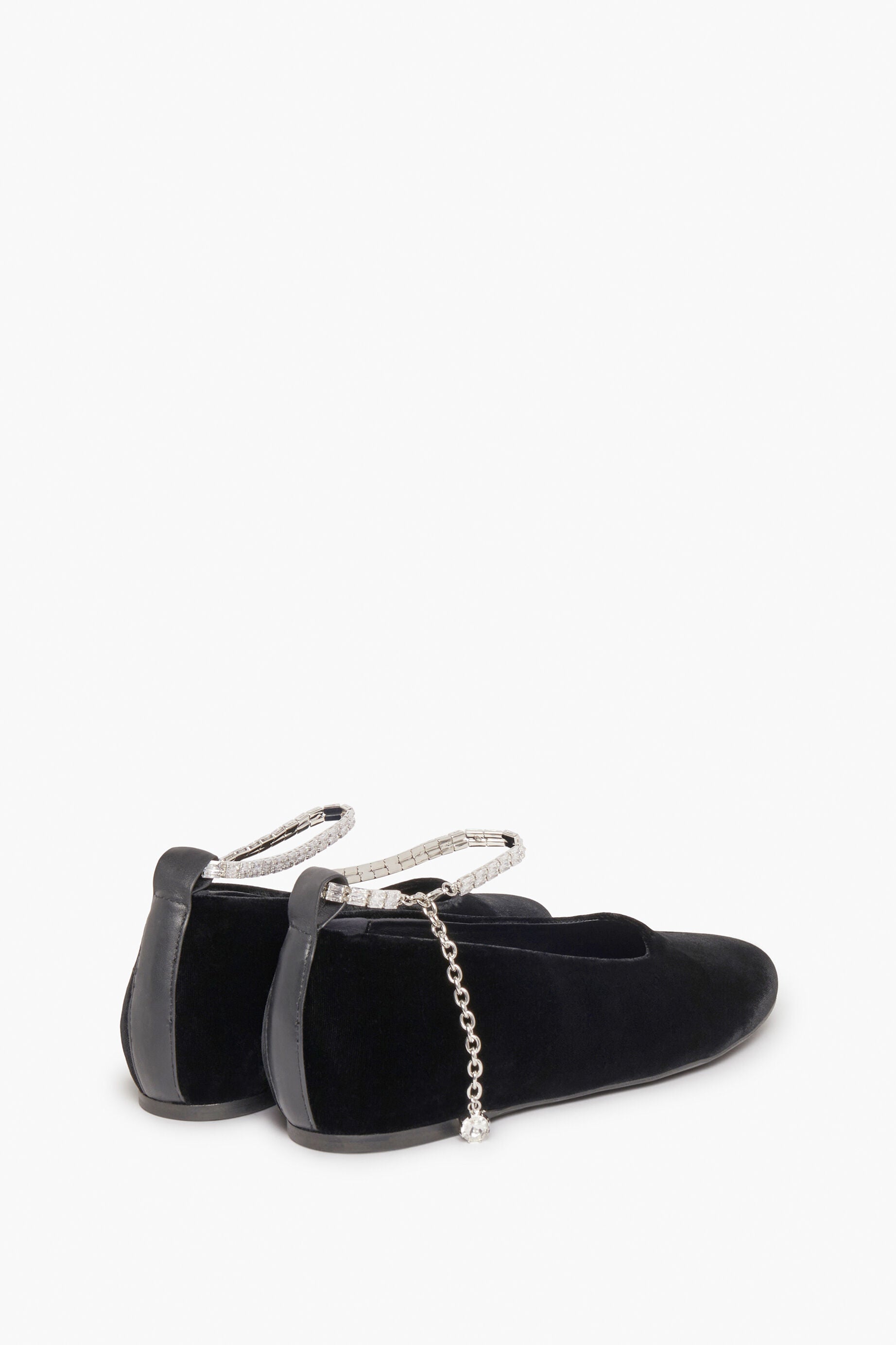 Ballerines Beaune avec bracelet de cheville - Noir