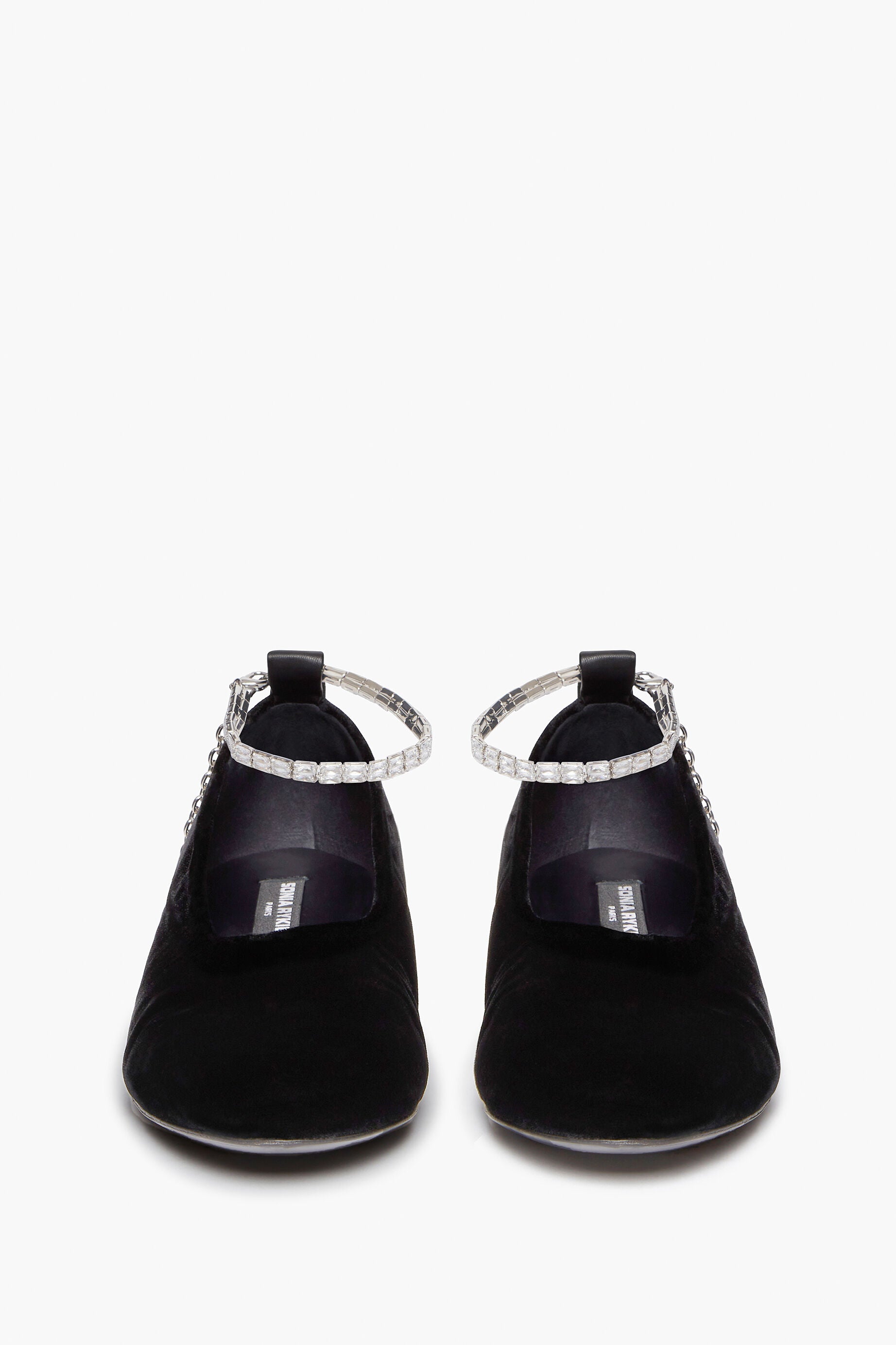 Ballerines Beaune avec bracelet de cheville - Noir