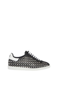 Chaussures ornées de clous en cuir - Noir