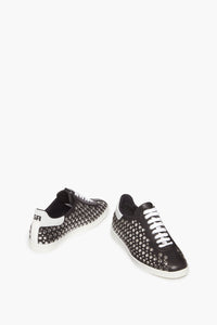 Chaussures ornées de clous en cuir - Noir