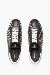 Chaussures ornées de clous en cuir - Noir