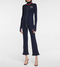 Pantalon côtelé en laine - Blue & Navy