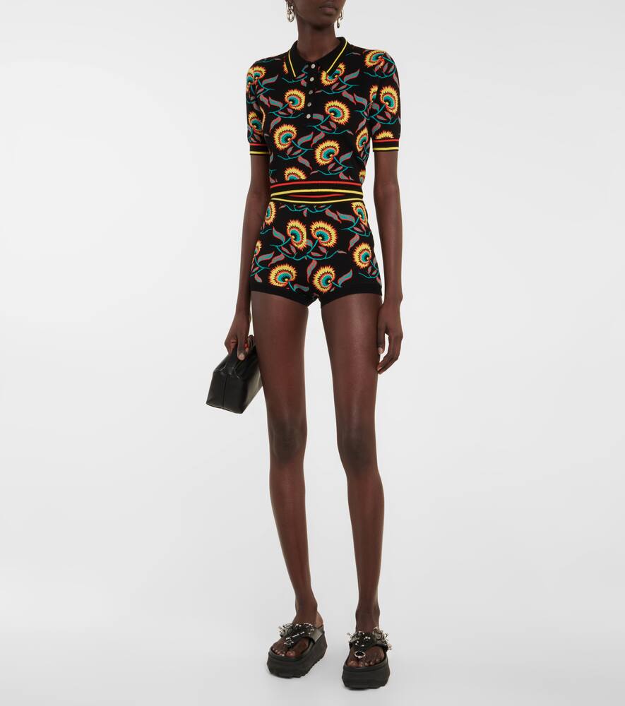Short court à motif fleuri - Jacquard Jamaican Flower