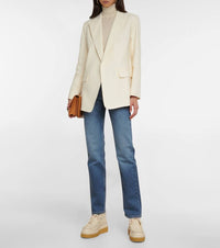 Pantalon en denim circulaire coton et chanvre recyclé - Bleu Sombre
