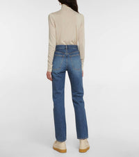 Pantalon en denim circulaire coton et chanvre recyclé - Bleu Sombre