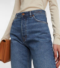 Pantalon en denim circulaire coton et chanvre recyclé - Bleu Sombre