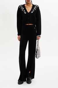 Pantalon vintage en laine - Noir