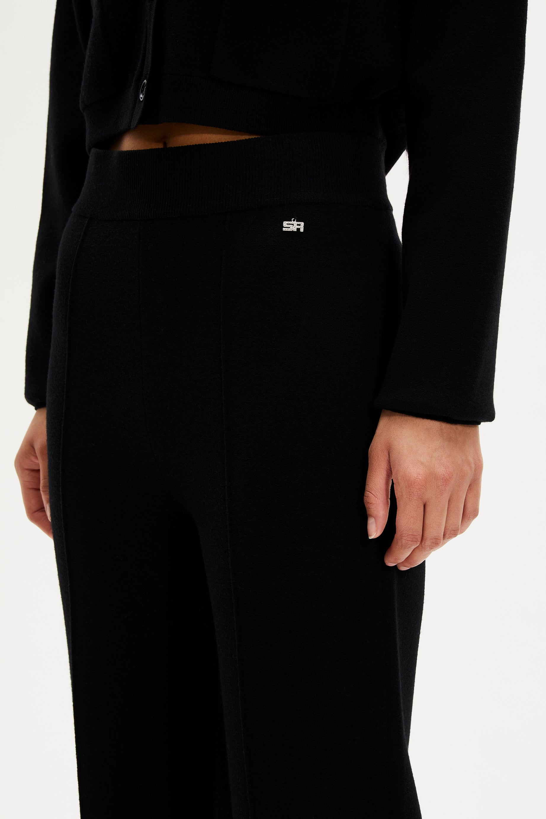 Pantalon vintage en laine - Noir