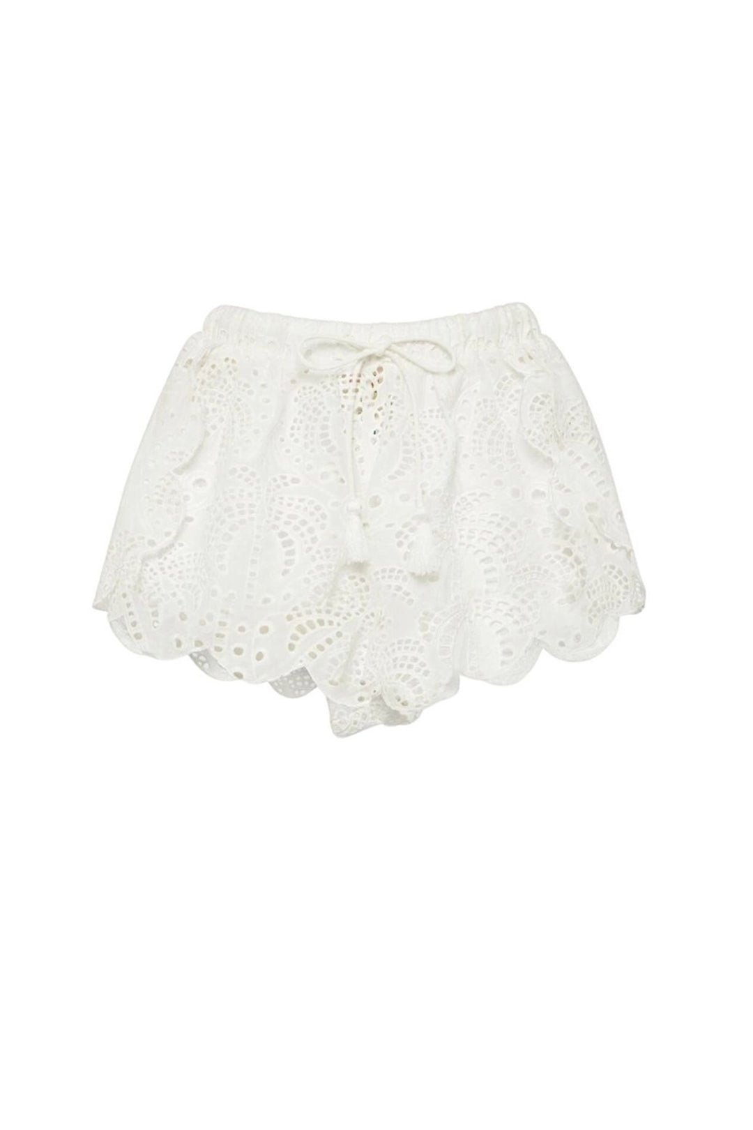 Short Laise en coton - Blanc