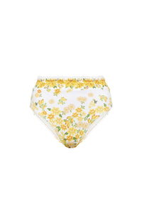 Bas de bikini Azaleia taille haute - Jaune