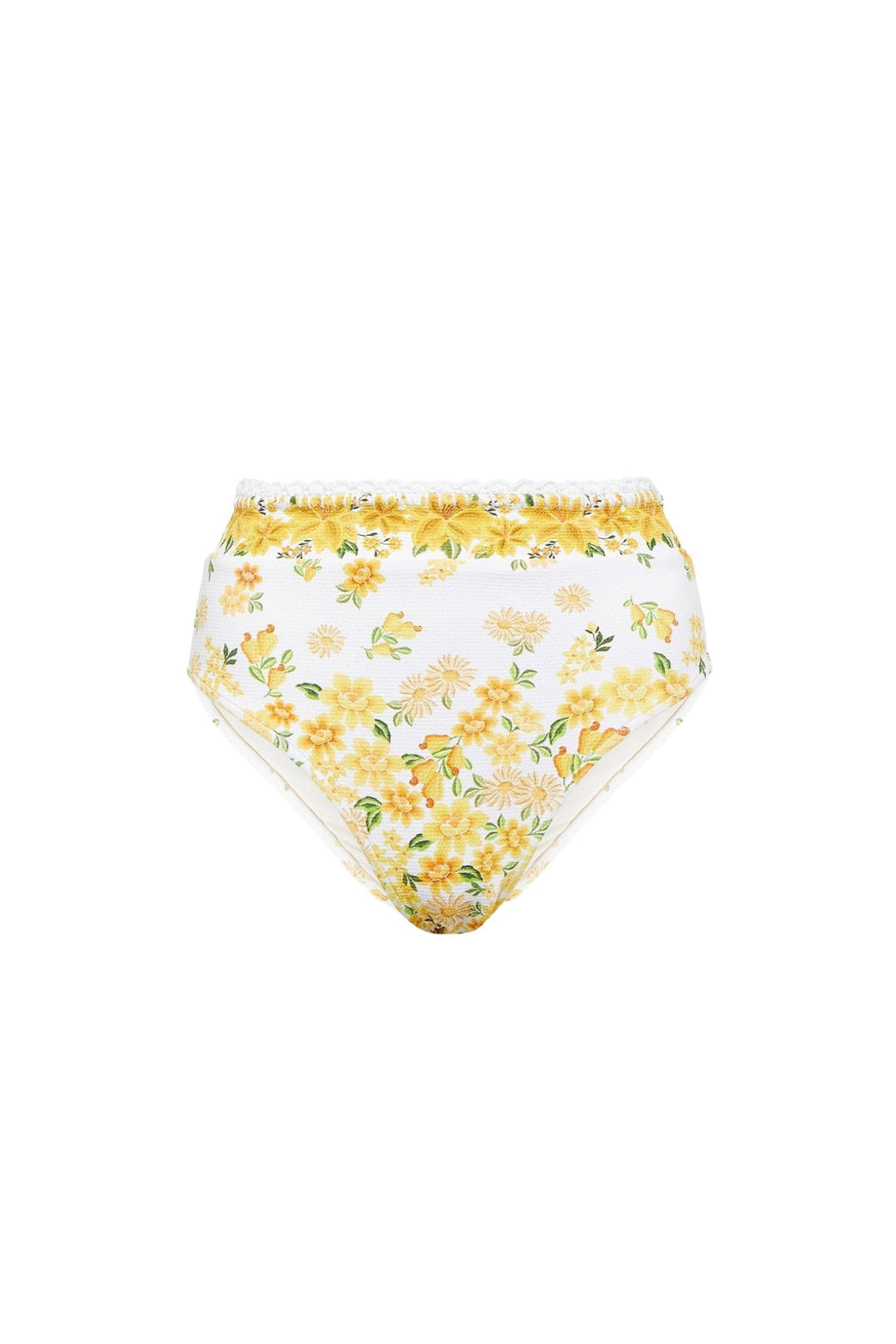 Bas de bikini Azaleia taille haute - Jaune