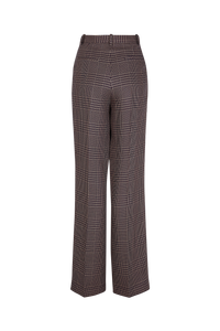 Pantalon à pinces - Carreaux Navy & Brown