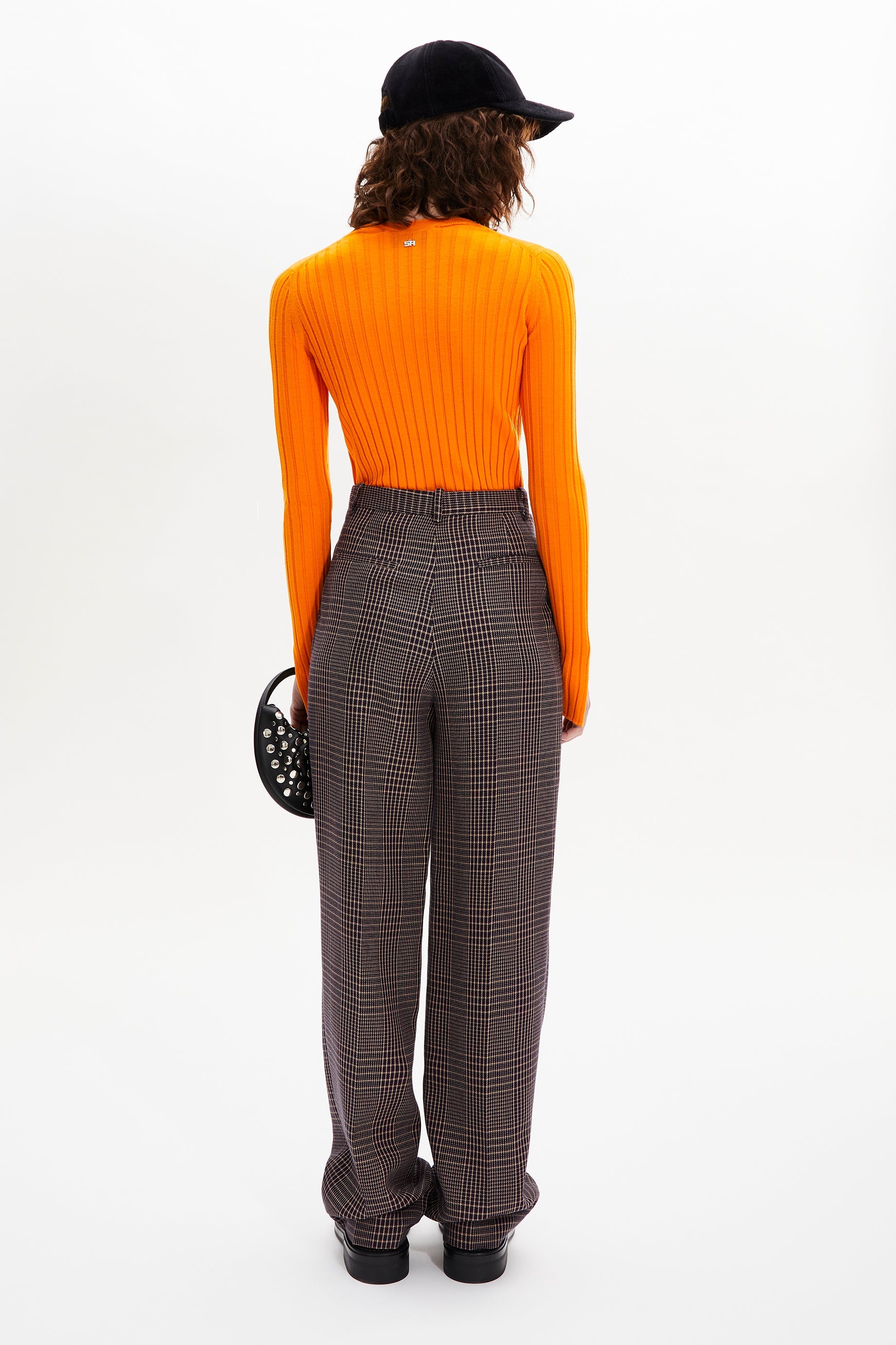 Pantalon à pinces - Carreaux Navy & Brown